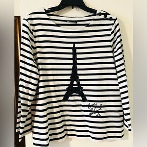 Karl Lagerfeld Sequin Eiffel Tower Shirt